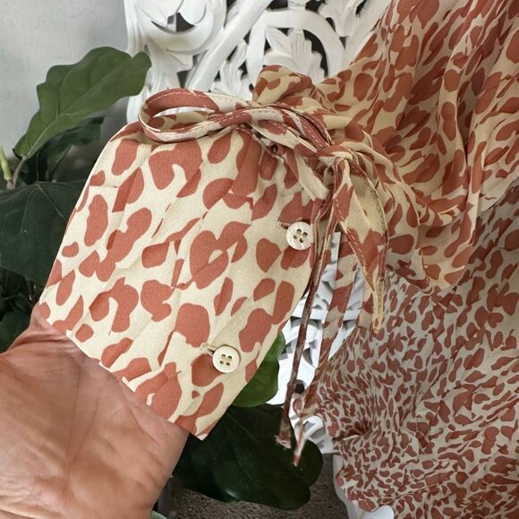 REISS Teya Animal Print Mini Dres - Picture 7 of 12